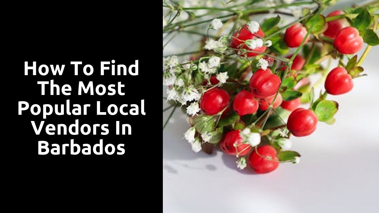 How to find the most popular local vendors in Barbados