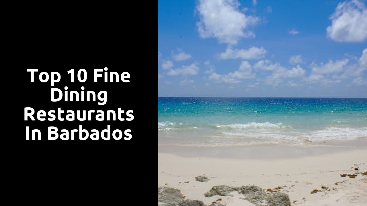 Top 10 Fine Dining Restaurants in Barbados