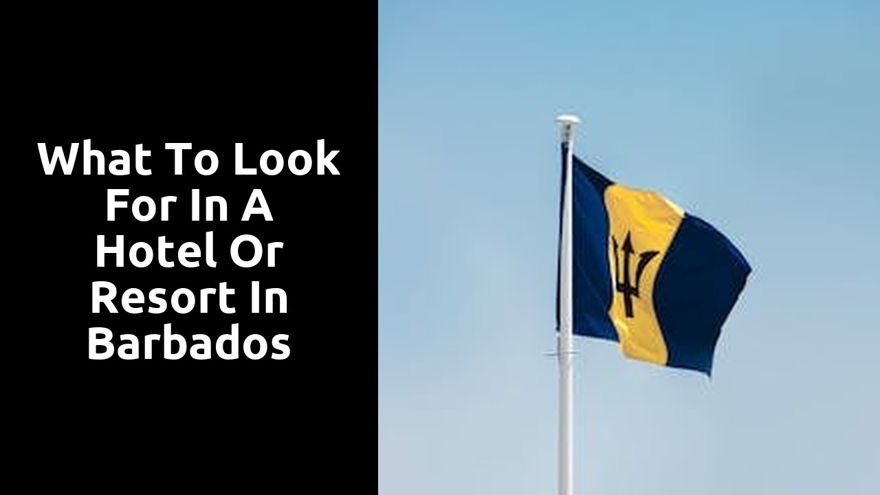 What to Look for in a Hotel or Resort in Barbados