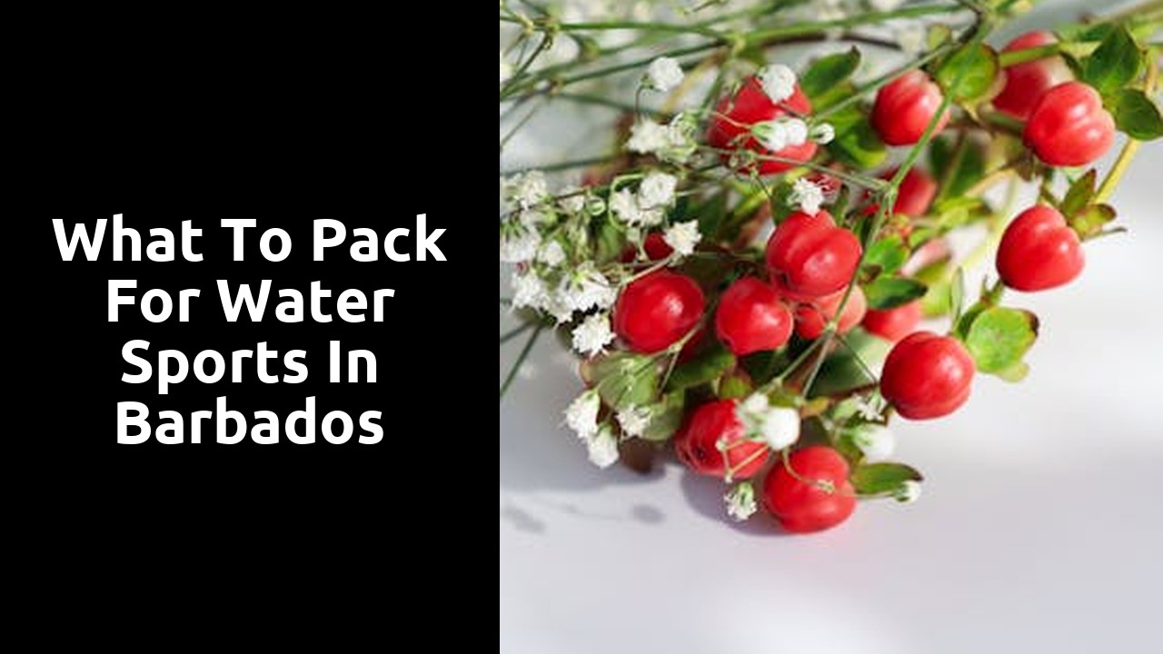 What to Pack for Water Sports in Barbados